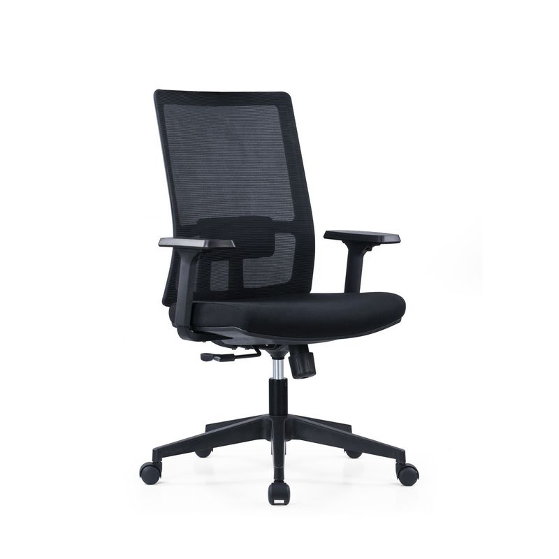 Ρυθμίσιμο μεσαία πλάτη 2D Armrest Εκτελεστικό κυλιόμενο πλέγμα σχεδίασης καρέκλα γραφείου για εμπορικά