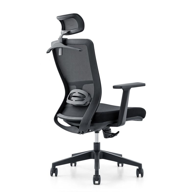 650*690*1150-1250mm Ρυθμίσιμη πολυτελή καρέκλα γραφείου με πλέγμα υφάσματος και σταθερό στήριγμα χεριών