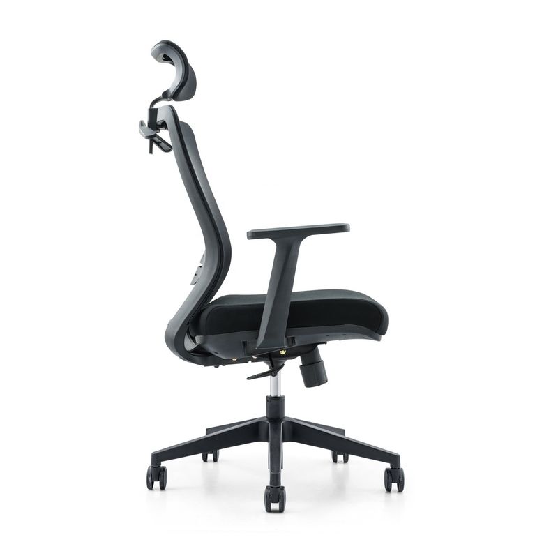 650*690*1150-1250mm Ρυθμίσιμη πολυτελή καρέκλα γραφείου με πλέγμα υφάσματος και σταθερό στήριγμα χεριών