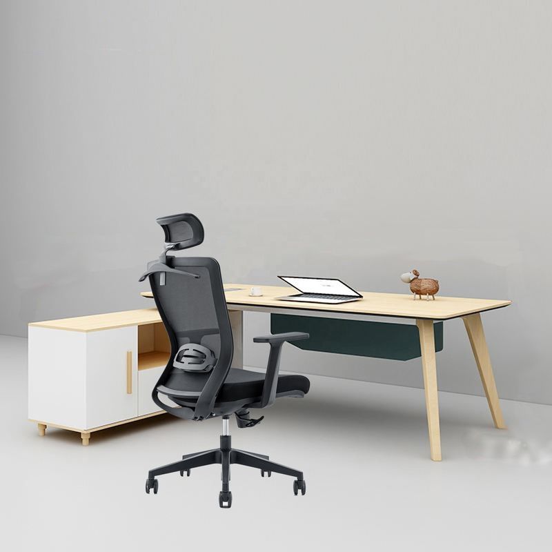 650*690*1150-1250mm Ρυθμίσιμη πολυτελή καρέκλα γραφείου με πλέγμα υφάσματος και σταθερό στήριγμα χεριών