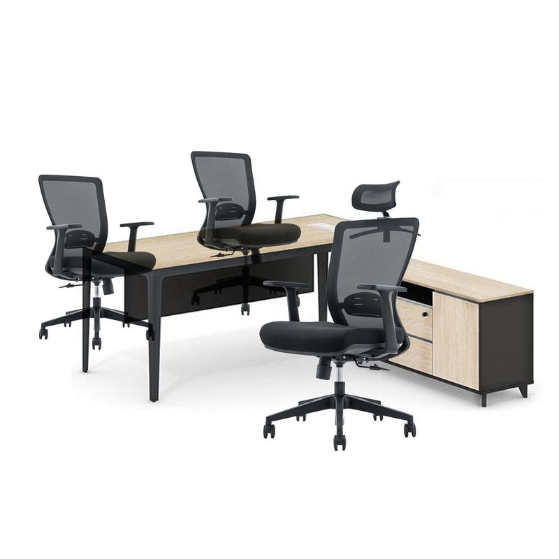 650*690*1150-1250mm Ρυθμίσιμη πολυτελή καρέκλα γραφείου με πλέγμα υφάσματος και σταθερό στήριγμα χεριών