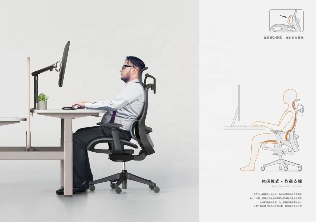Full Mesh Boss Chair με Donati Mechanism Luxury Modern Office Furniture Πέρασε το τεστ BIFMA