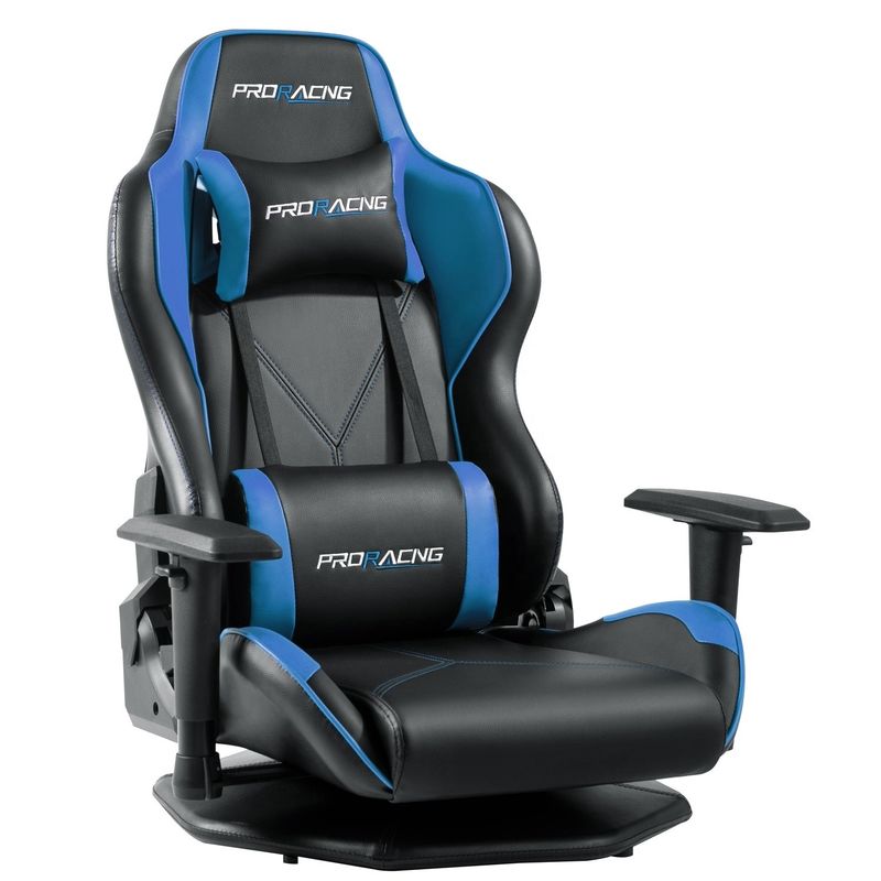 HCYZ Γκρι Leather PVC Computer Gaming Chair με περιστρεφόμενο σχεδιασμό Προσιτή και ανθεκτική