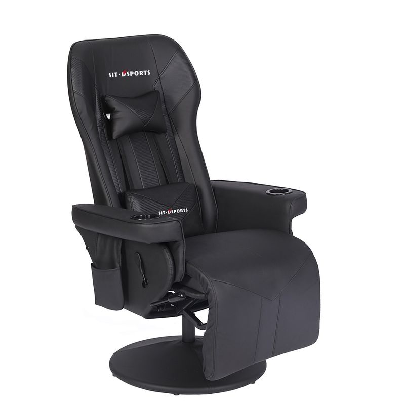 ODM OEM Executive Chair Racing Style Leather Gaming Chair με κάλυμμα ποτηριού και υποστήριγμα ποδιών