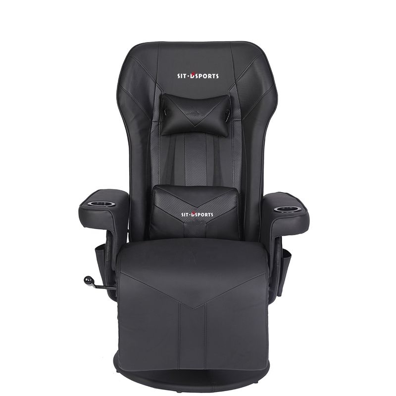 ODM OEM Executive Chair Racing Style Leather Gaming Chair με κάλυμμα ποτηριού και υποστήριγμα ποδιών
