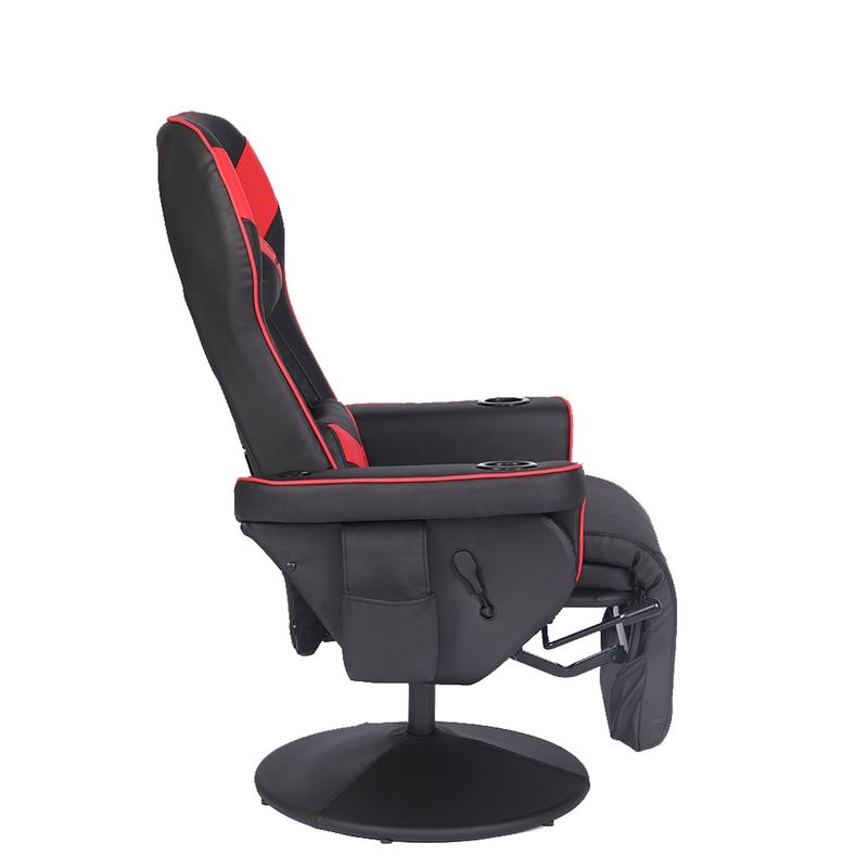 ODM OEM Executive Chair Racing Style Leather Gaming Chair με κάλυμμα ποτηριού και υποστήριγμα ποδιών