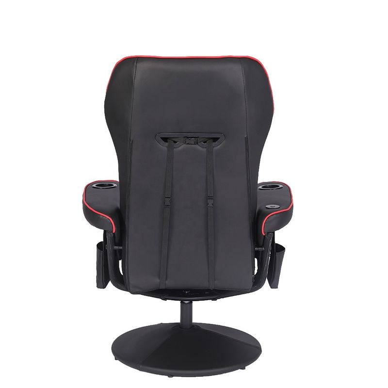 ODM OEM Executive Chair Racing Style Leather Gaming Chair με κάλυμμα ποτηριού και υποστήριγμα ποδιών