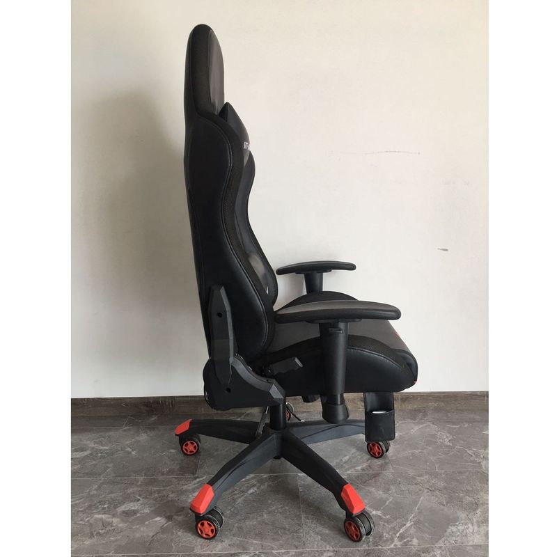 Βιομηχανικό στυλ HCYZ RGB LED Light Computer Chair Εκτελεστική καρέκλα παιχνιδιών με PU Leather