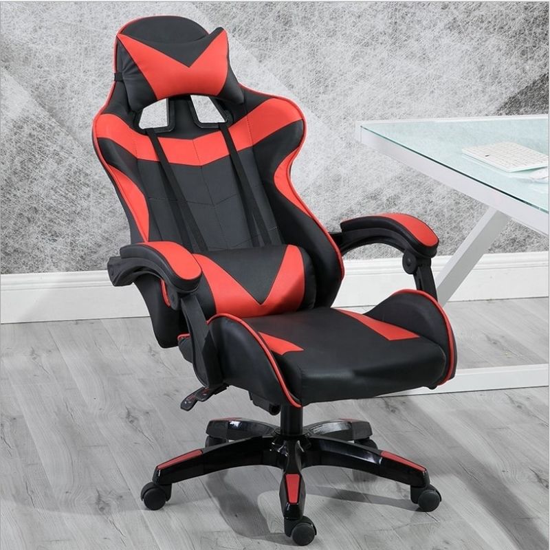 Σύγχρονη σχεδίαση PVC Leather Gaming Chair Backrest Ρυθμίσιμο 90-180 για απόλυτο στήριγμα