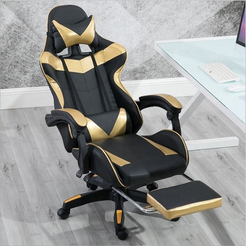 Σύγχρονη σχεδίαση PVC Leather Gaming Chair Backrest Ρυθμίσιμο 90-180 για απόλυτο στήριγμα