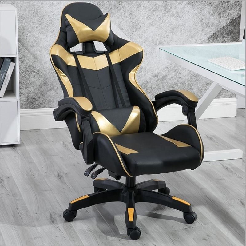 Σύγχρονη σχεδίαση PVC Leather Gaming Chair Backrest Ρυθμίσιμο 90-180 για απόλυτο στήριγμα